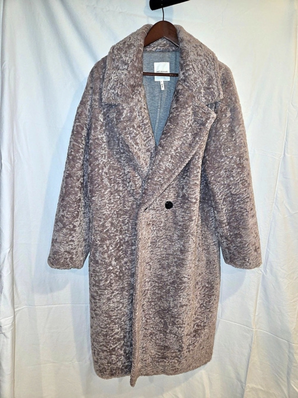 Avec Les Filles Teddy Coat Pink Large Like New